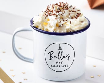 Personalised Christmas Enamel Mug