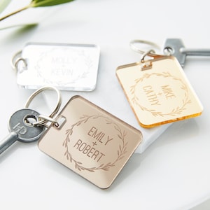 Porte-clés pour couples personnalisés