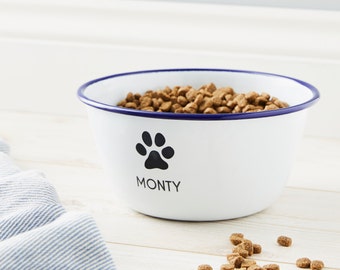 Personalised Enamel Dog Bowl