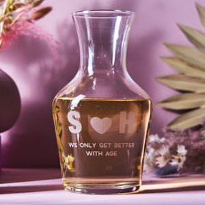 Couples Personalised Wine Carafe