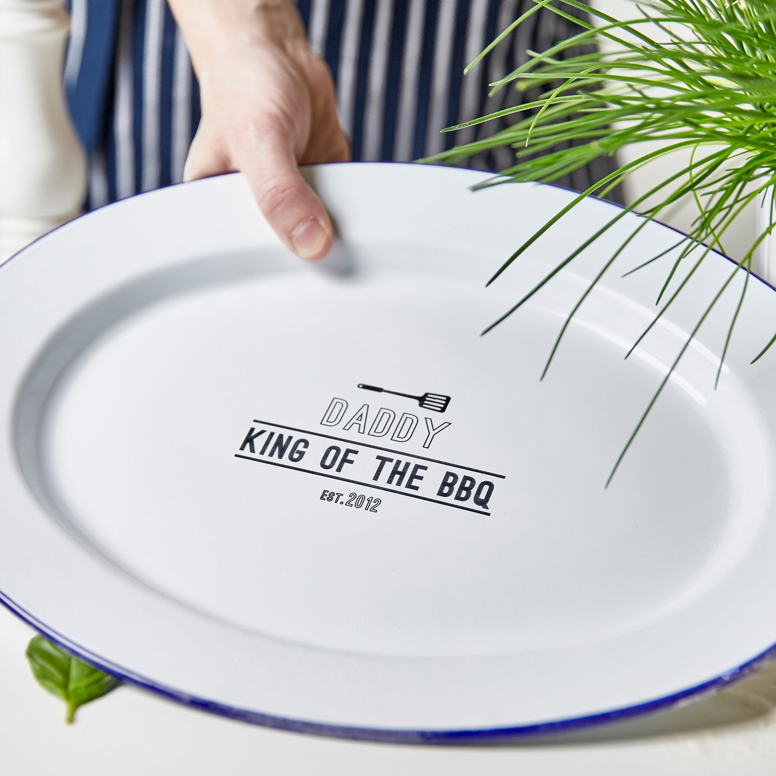 Personalised Enamel Serving Platter Etsy UK