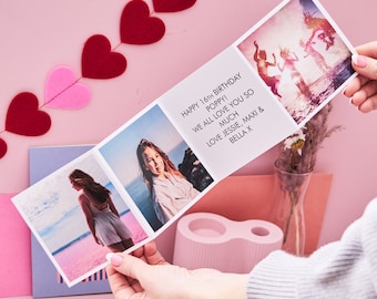 Personalised Fold Out Birthday Photo Card