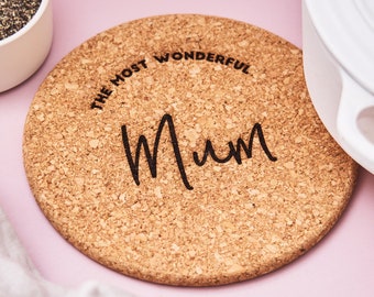 Mother's Day Personalised Cork Trivet