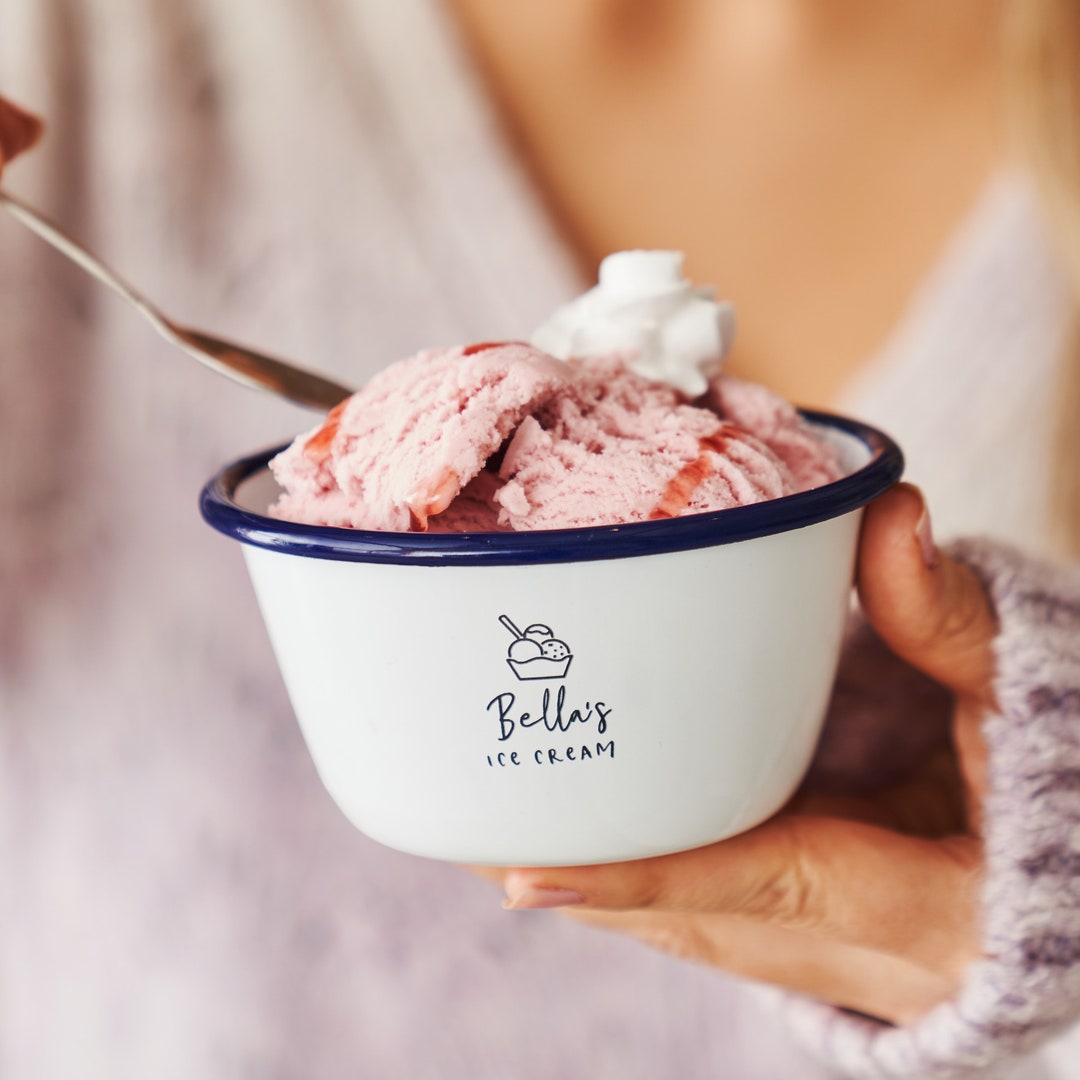 Personalised Ice Cream Bowl Etsy