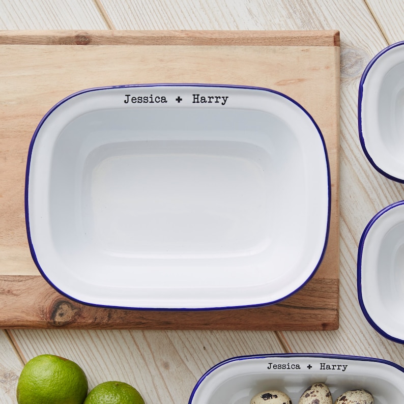 personalised pie dish
