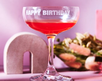 Personalised Birthday Cocktail Glass