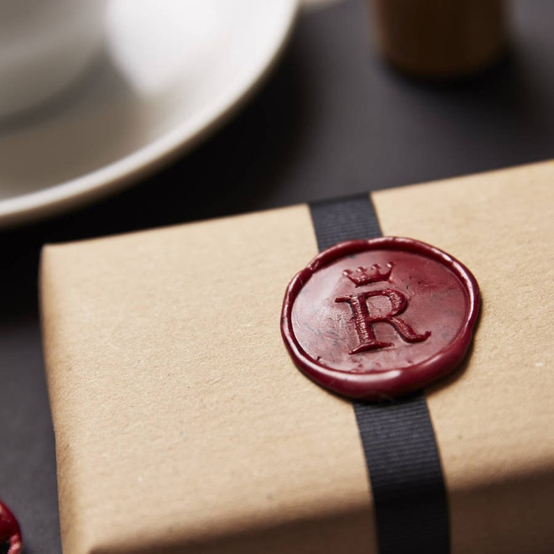 Personalised Crown Monogram Wax Seal Stamp image 3