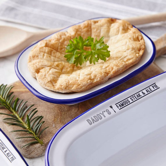 Personalised Enamel Pie Dish Gift Set for Him Canada