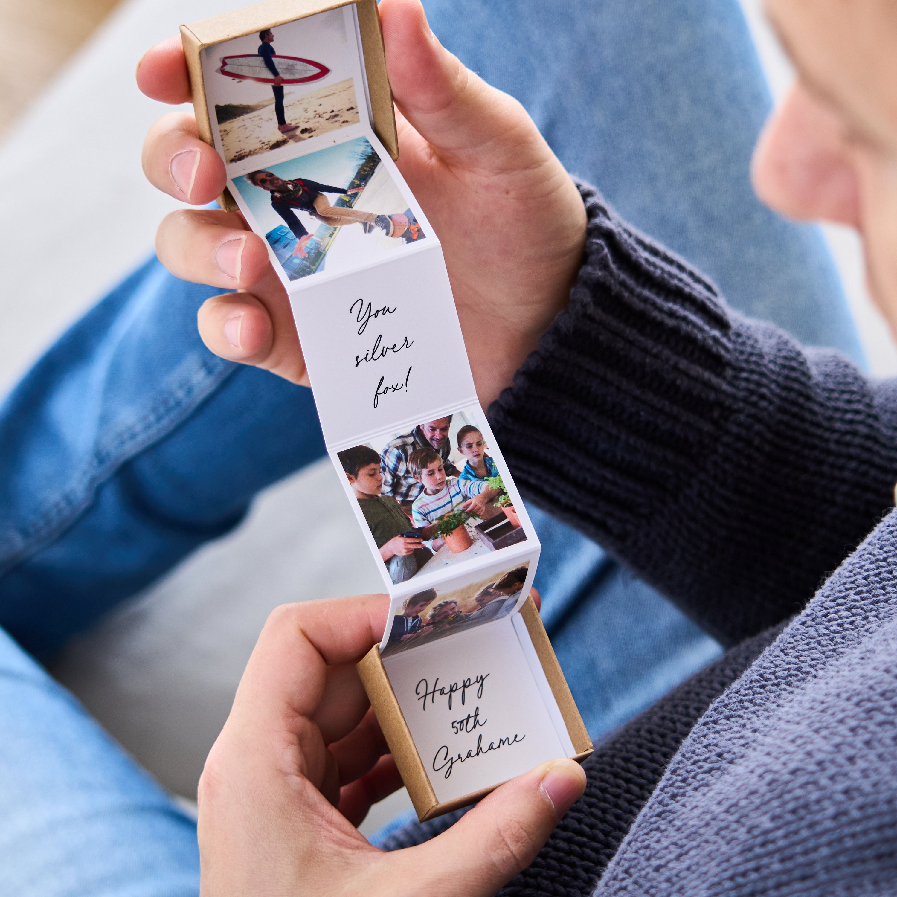 Personalised 50th Birthday Photo Token Box - Etsy UK