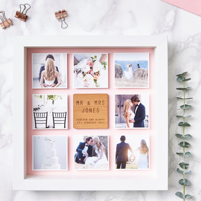 Personalised Framed Wedding Photo Print image 1