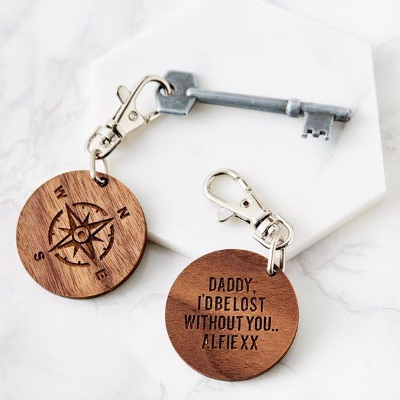 Personalised compass hotsell keyring