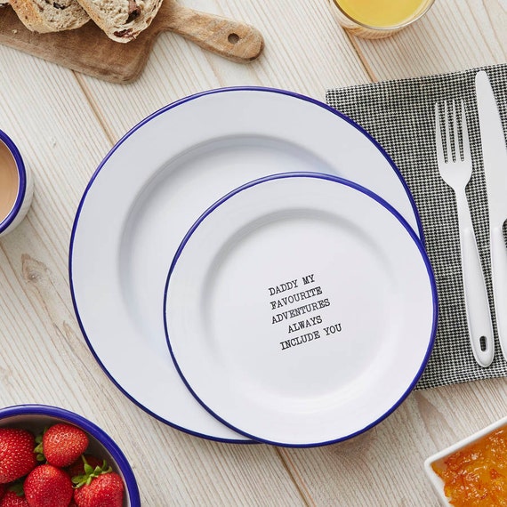 Personalised Message Enamel Plate -  Israel