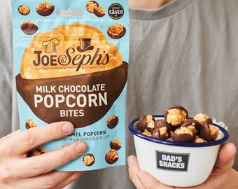 Chocolate Popcorn Bites Gift Set | Personalized Enamel Snack Bowl