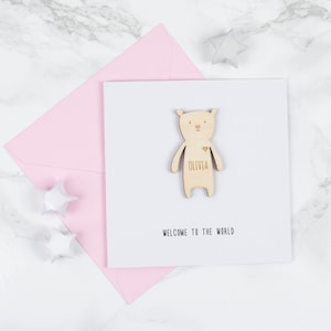 Carte personnalisée pour nouveau souvenir de bébé