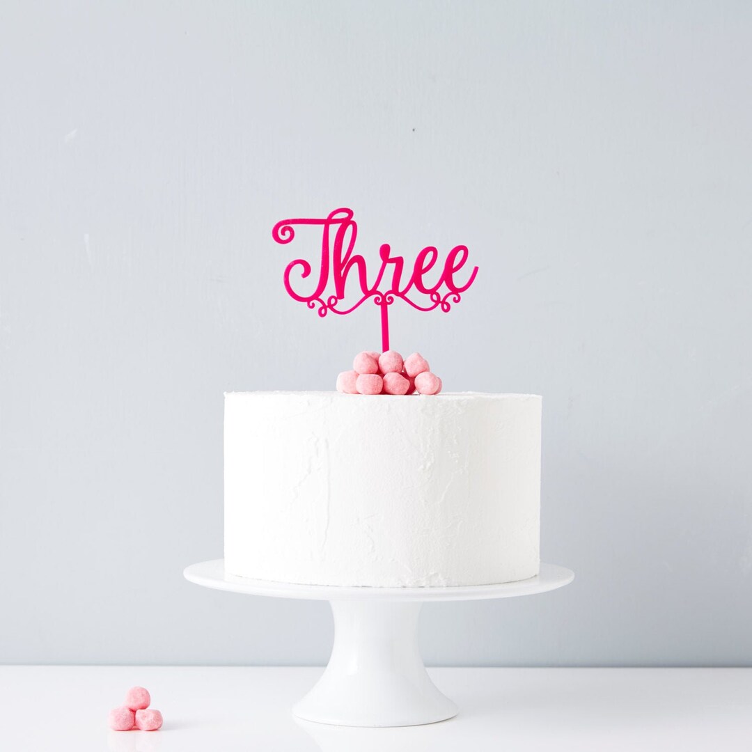 Decorative Personalised Number Birthday Cake Topper - Etsy