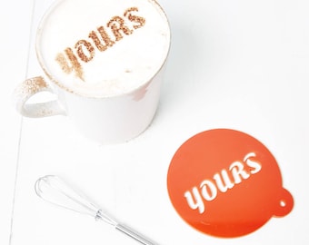 Yours' And 'Mine' Coffee Stencil Set
