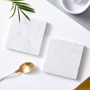 Personalised Square Marble Coaster