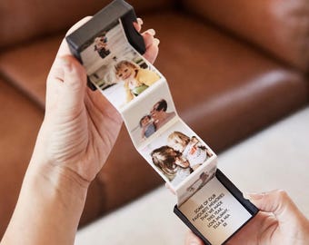 Gepersonaliseerde uittrekbaar fotoalbum token cadeau | Cadeau voor haar