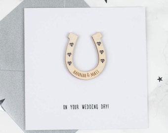 Personalised Wedding Keepsake Card