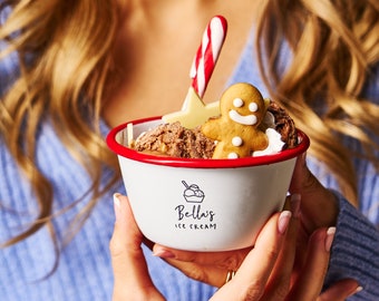 Personalised Christmas Ice Cream Bowl