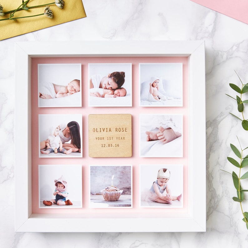 Personalised Framed Baby Photo Print image 2