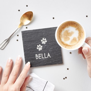 Personalised Pet Slate Coaster