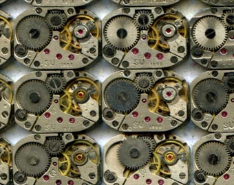 1/2" x 3/4", 27 IDENTICAL little watch movements, best price, jewelry art, steampunk, vintage, watch parts, JunqueTreasures, WM3