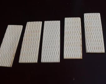 Hueso tallado grande en blanco / Hueso bovino en losa / Hueso natural en losa para cuchillería / Joyería de hueso / Hueso blanco / Tallado de hueso, hueso de búfalo, losa