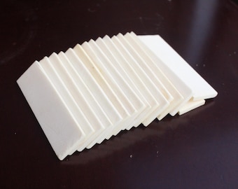 Hueso tallado grande en blanco / Hueso bovino en losa / Hueso natural en losa para cuchillería / Joyería de hueso / Hueso blanco / Tallado de hueso, hueso de búfalo, losa