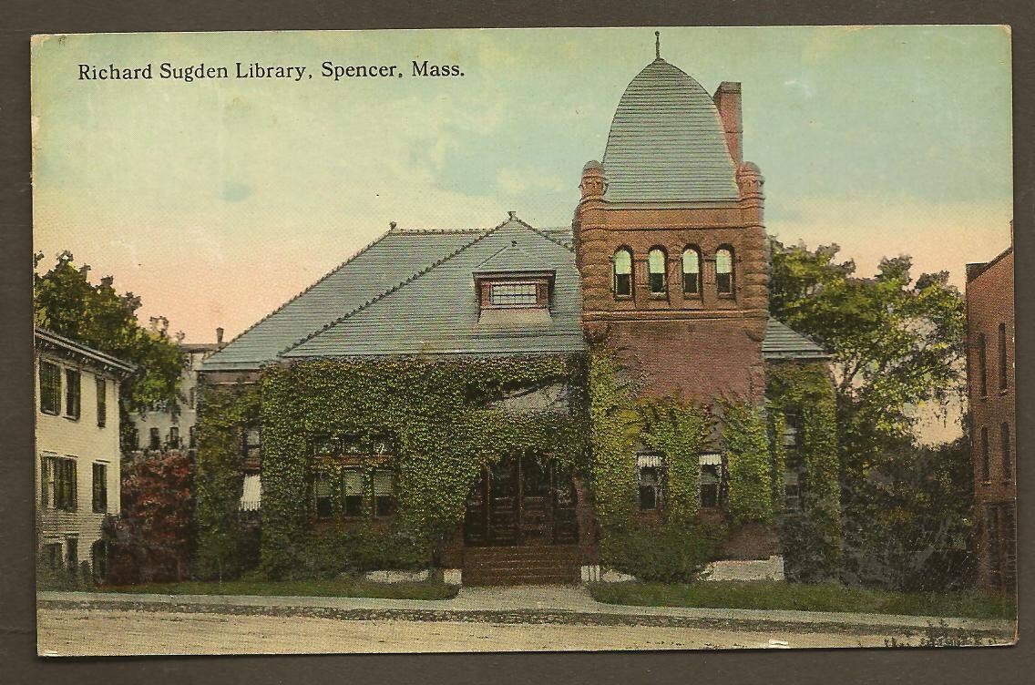 Richard Sugden Library SPENCER Massachusetts C 1910s Ivy Etsy