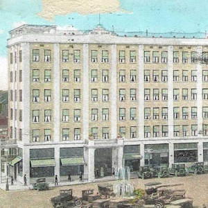 Carte postale vintage de 1932 de l'hôtel Como Hot Springs, Arkansas - Envoyée par les propriétaires de l'hôtel comme publicité - Vendu en l'état