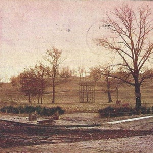 Quinzième rue Entrée de Longview Park ROCK ISLAND Illinois Carte postale ancienne 1909