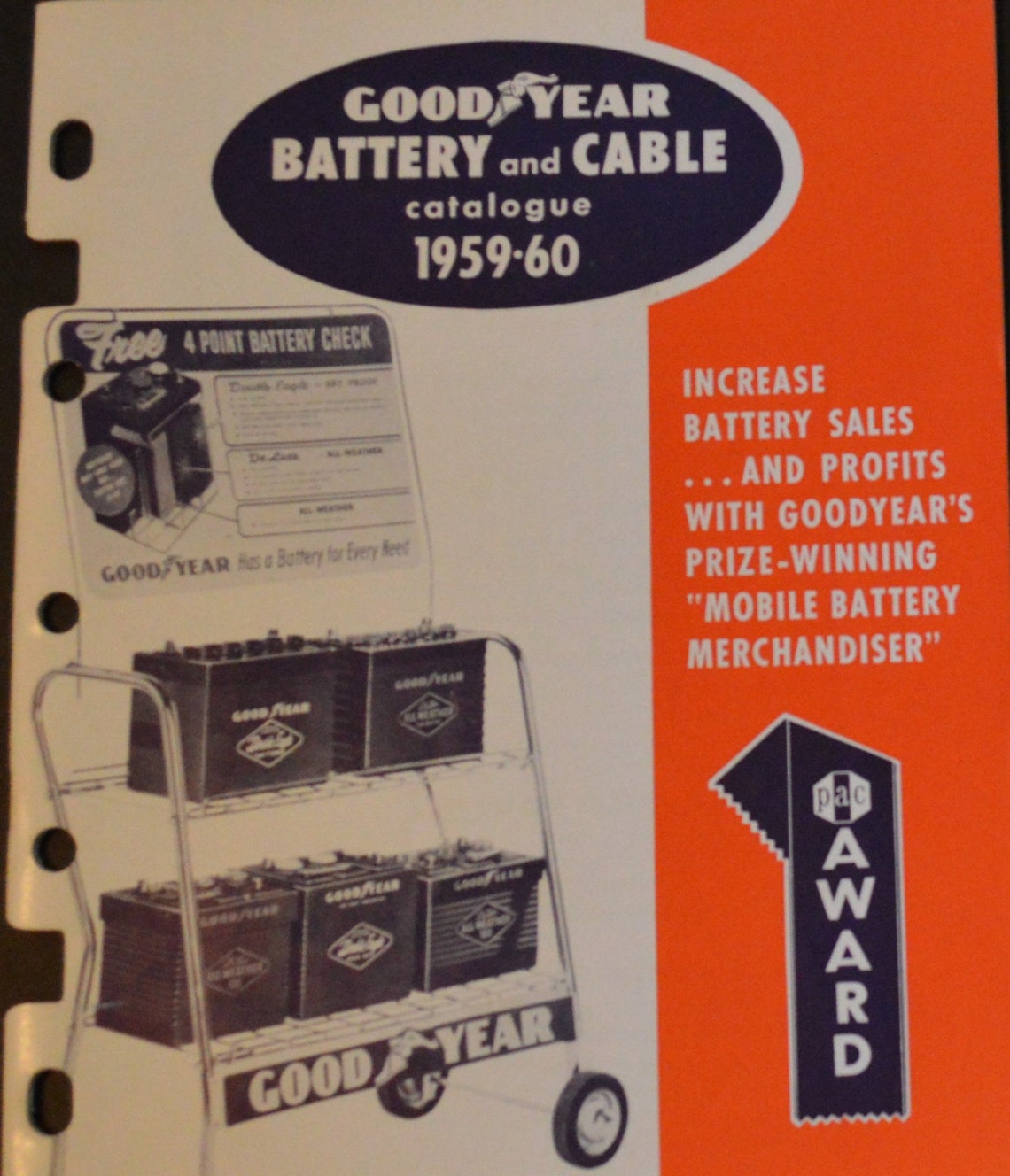 19591960 GOODYEAR Battery and Cable Catalogue and 1961 Price Etsy