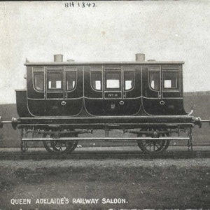 Carte postale ancienne inutilisée Queen Adelaide's Railway Saloon 1905 London and North Western Railway Company