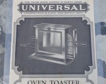 Landers Frary and Clark Universal Toaster Vintage Advertisement 1930s Laminated