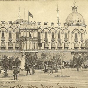 Barcelona Hotel Colon SPAIN Antique UDB Postcard Stunning Hotel Architecture Early 1900s