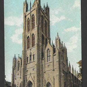 Cathédrale Sainte-Marie de KINGSTON, Ontario, carte postale ancienne inutilisée des années 1910 - Une architecture époustouflante