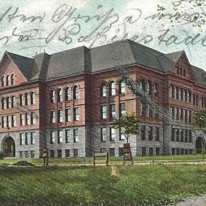 Carte postale UDB antique de messe HOLYOKE du lycée 1907