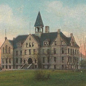 Fargo College and Dill Hall FARGO North Dakota Unused Vintage Postcard Amazing Architecture