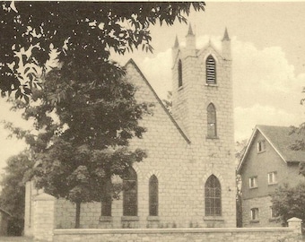 St Paul’s Anglican Church MARMORA Ontario Unused PECO Vintage Postcard