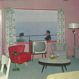JORDAN STATION Ontario The Beacon Motor Hotel - Room View Towards Lake Ontario Unused Vintage Postcard - 1960s Decor