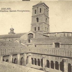 Arles Cloitre Saint-Trophime 23 cartes postales anciennes en livret - Belles cartes photographiques en noir et blanc Lot de cartes postales