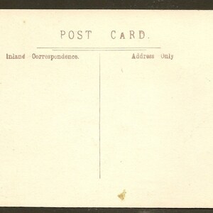 May include: Blank postcard with the text "POST CARD" printed at the top. The words "Inland Correspondence" and "Address Only" are printed below the title. A small blank space is in the upper right corner.