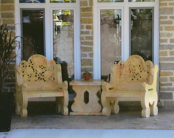 Two Comfy Chairs A Perfect Conversation Spot Art Photography on Blank Note Card Perfect Friendship or All Occasion Card