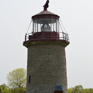 Carte de correspondance vierge avec photo Lighthouse False Duck Lighthouse Prince Edward County Ontario - Site du patrimoine culturel