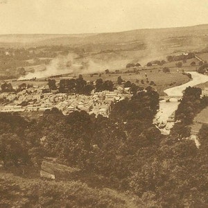 TOTNES Vue générale Vue aérienne River Dart inutilisée Carte postale vintage inutilisée de Frith&#39;s