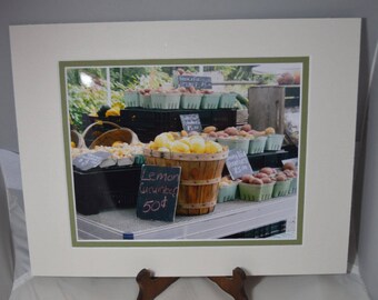 Farmers Market Bounty 8x10 Photograph Matted to 11x14 Food Photography For the Kitchen Fall Autumn Harvest