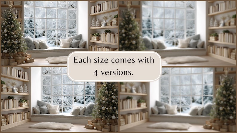 Christmas Zoom Background | Cozy Winter Window Scene | Holiday Home ...