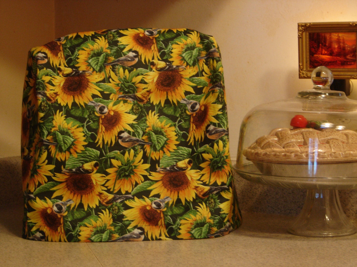 ARTI KitchenAid mixer COVER red SUNFLOWERS country fits 4.5 Etsy