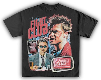 Fight club 1999 vintage tee, gift for woman and man unisex t-shirt.